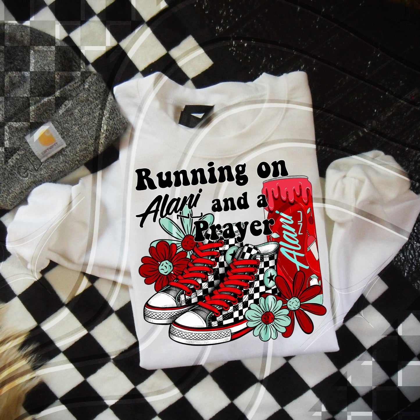 RUNNING ON ALA AND A PRAYER - SCREEN PRINT