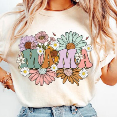 FLORAL RETRO MAMA - SCREEN PRINT