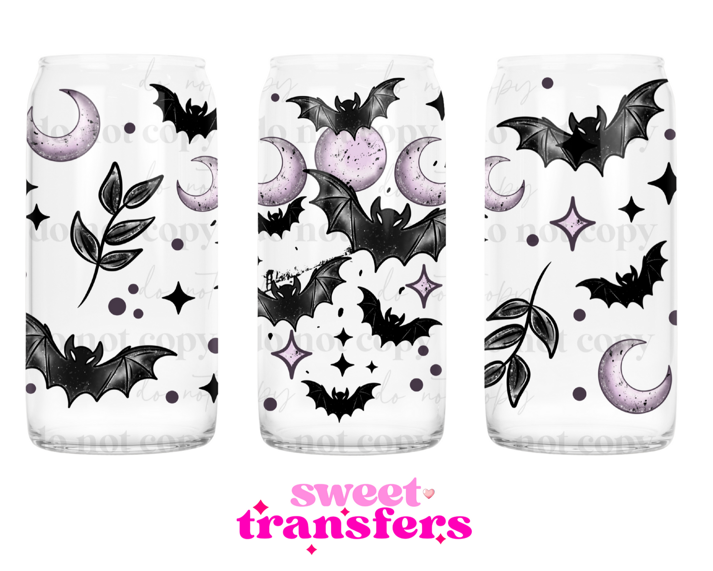 BATS AND MOONS - 16OZ UVDTF