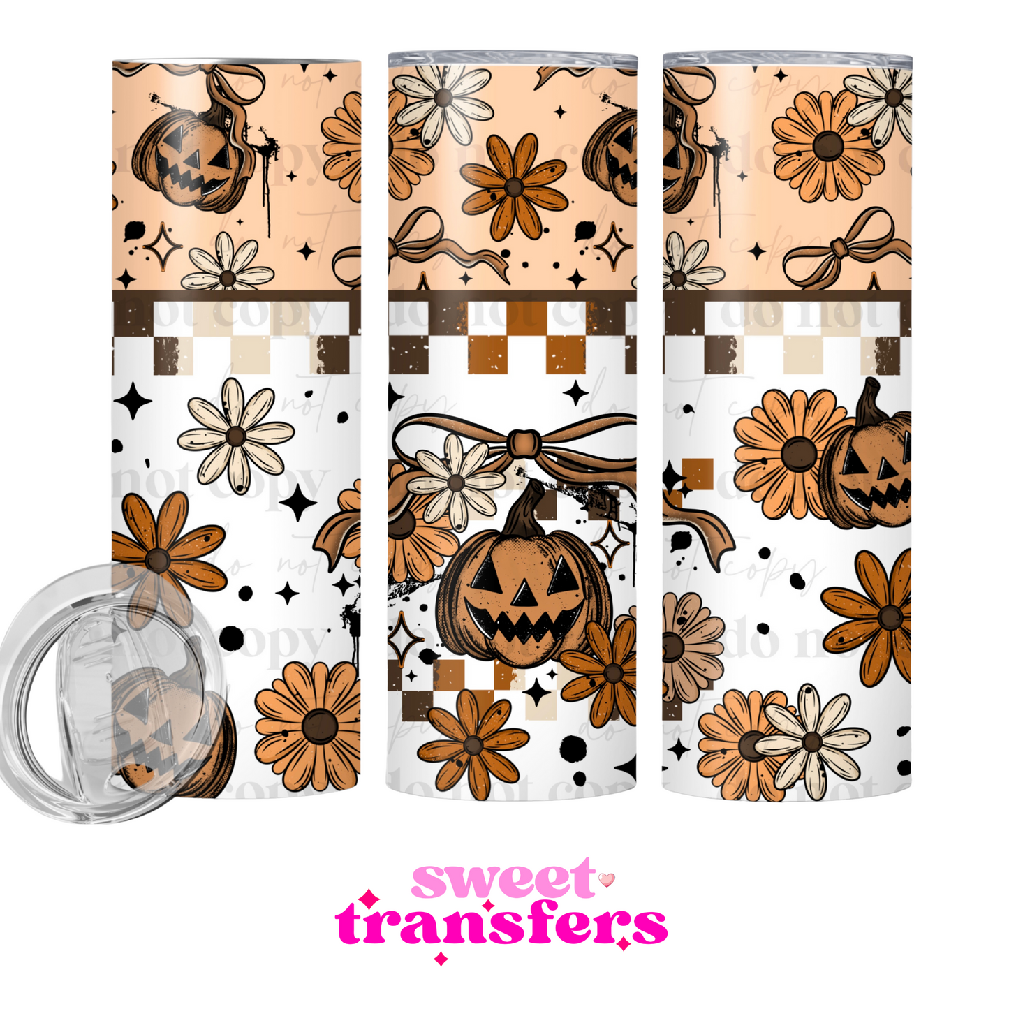 FALL FLORAL PUMPKIN - 20OZ