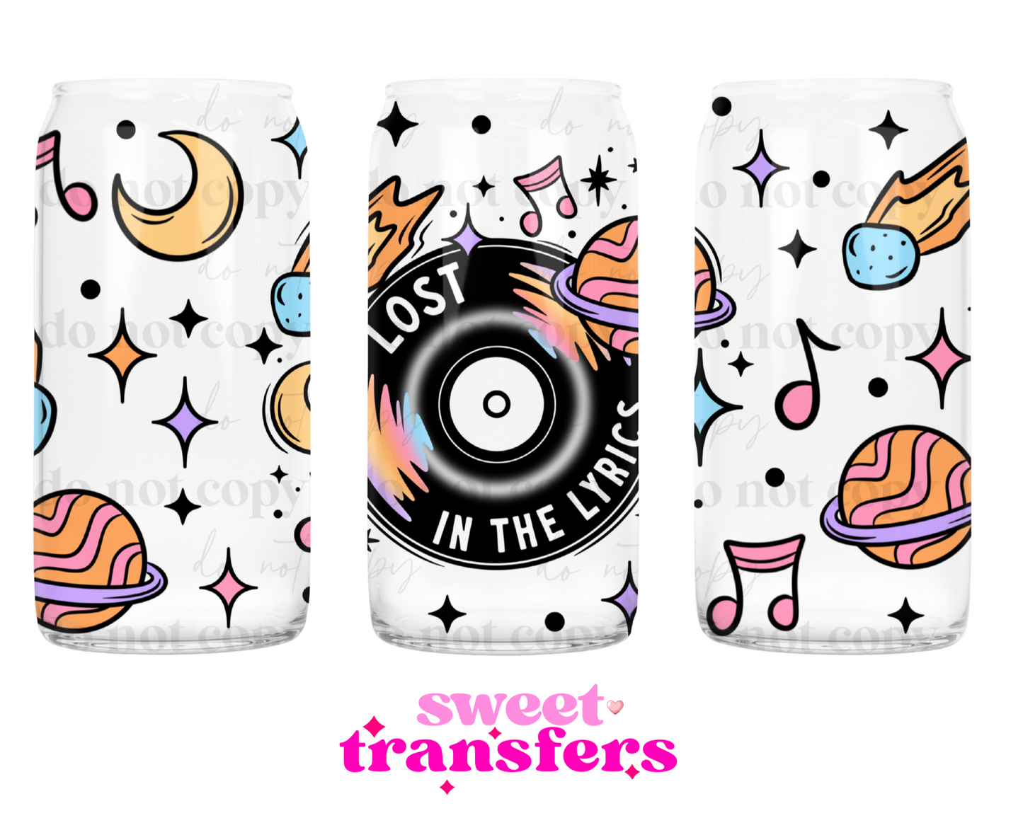 LOST IN THE LYRICS - 16OZ UVDTF