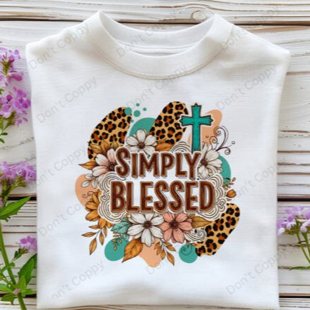 SIMPLY BLESSED - SCREEN PRINT