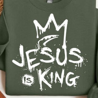 JESUS IS KING - SCREEN PRINT