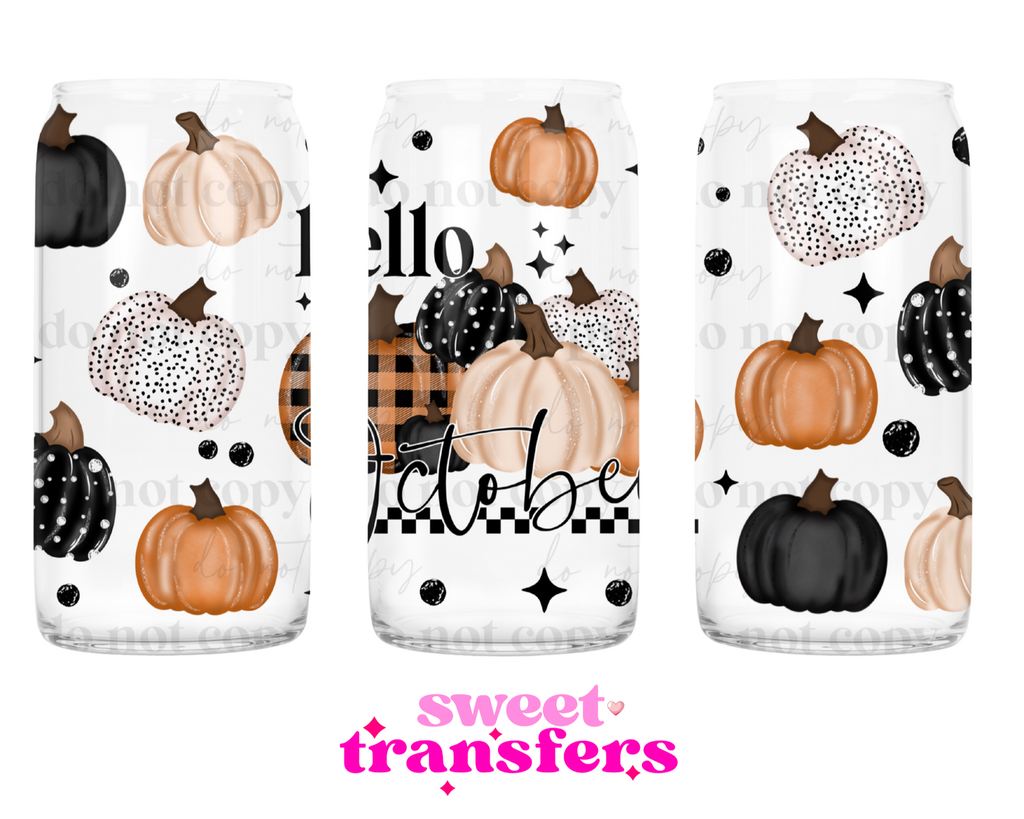HELLO OCTOBER - 16OZ UVDTF