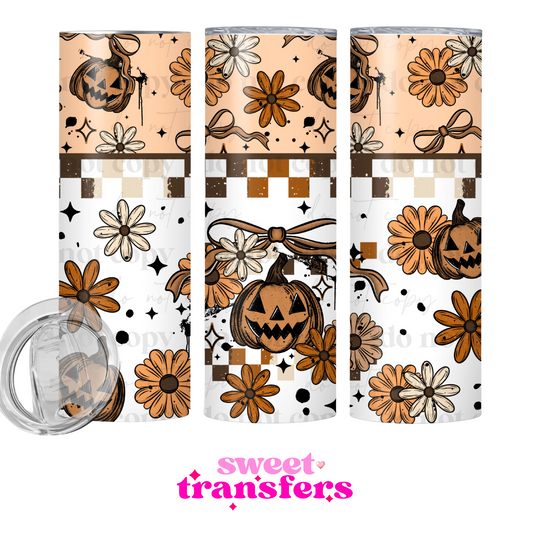 FALL FLORAL PUMPKIN - 20OZ