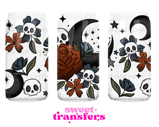 ROSE SKULL - 16OZ UVDTF