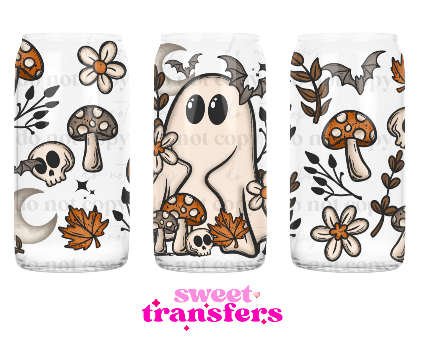 COTTAGECORE FALL GHOST - 16OZ UVDTF