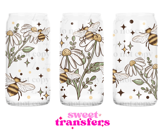DAISY BEES - 16OZ UVDTF