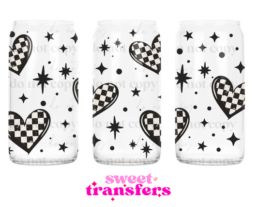 CHECKERED HEARTS - 16OZ UVDTF