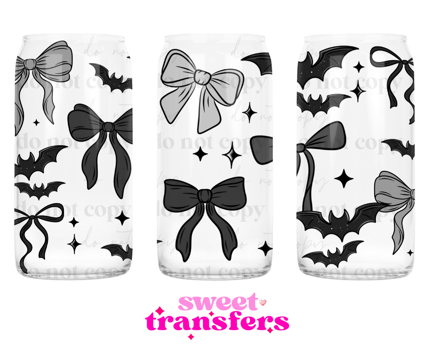 BATS AND BOWS - 16OZ UVDTF
