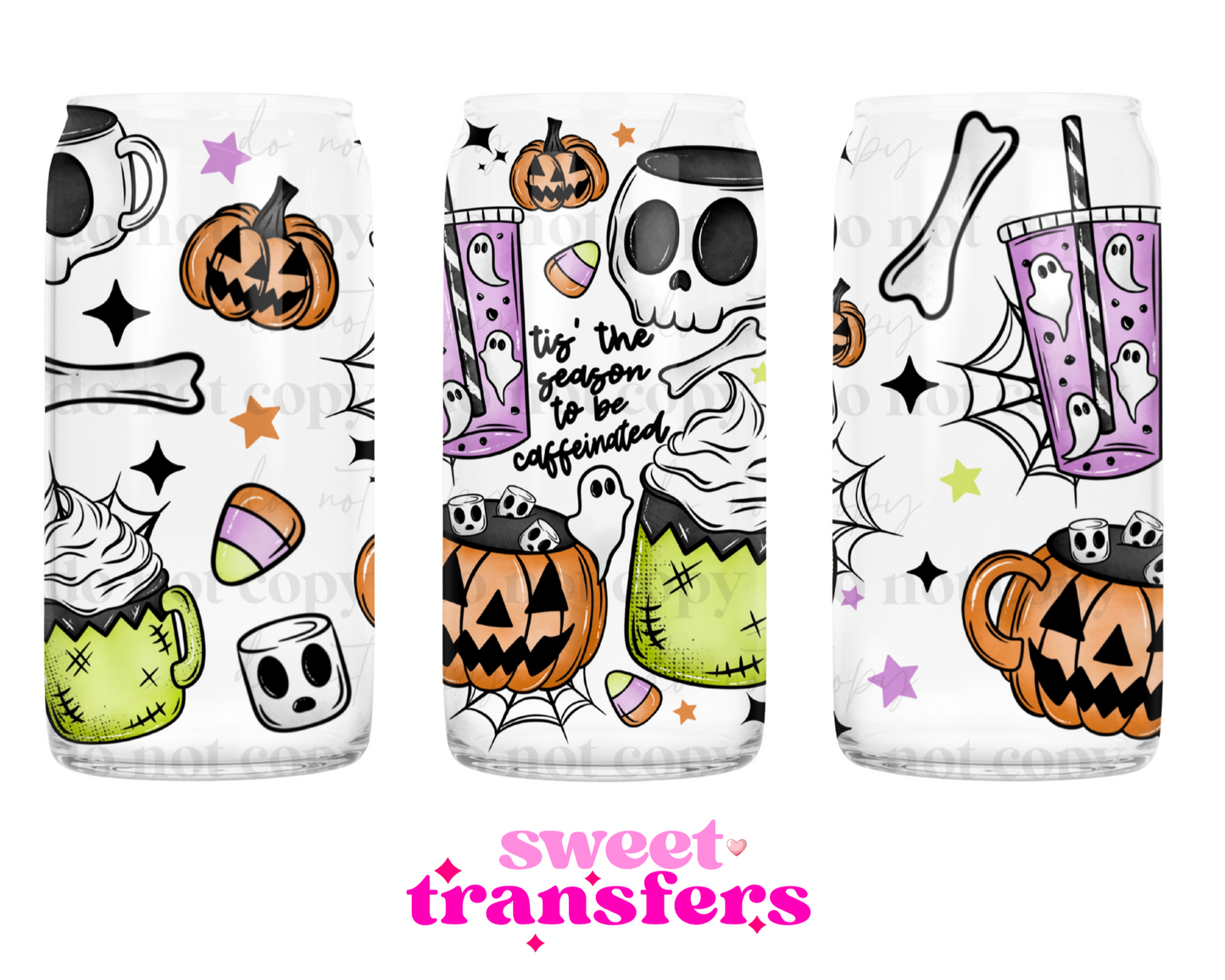 TIS THE SEASON TO BE CAFFEINATED - 16OZ UVDTF